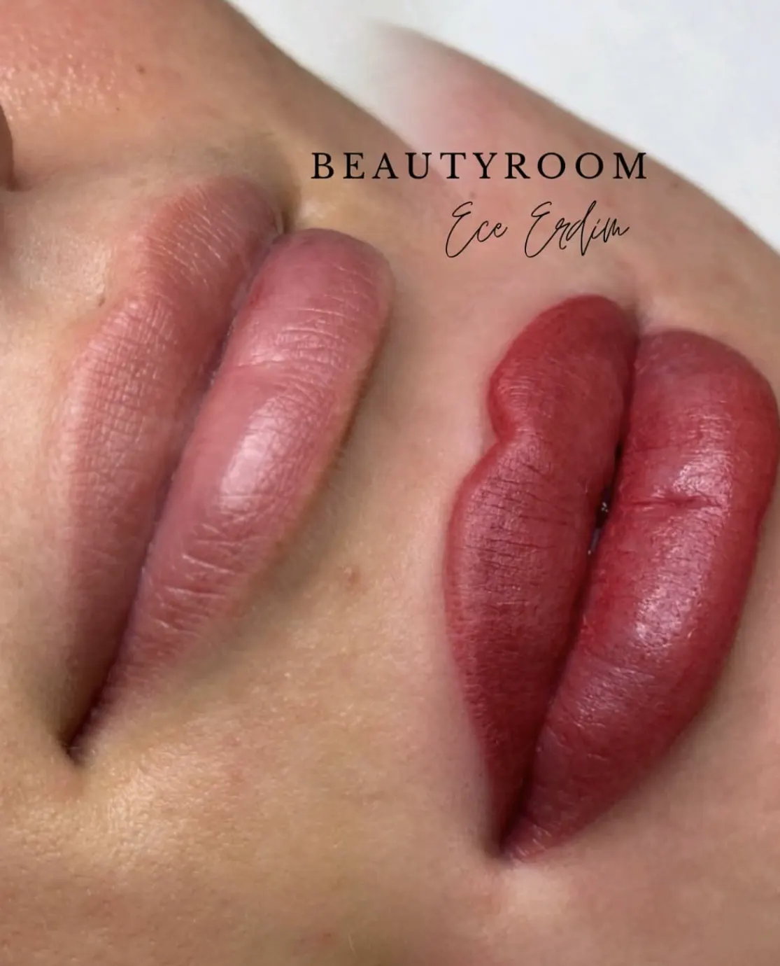 Permanent Make-up Lippen – Vorher-Nachher Vergleich